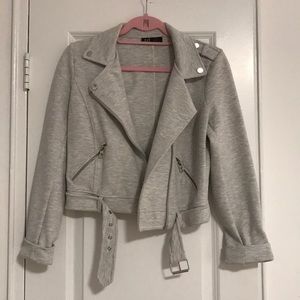ZARA Jersey Belted Blazer